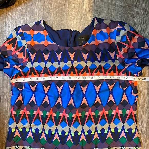 J. Crew Multicolor Geometric Dress - Picture 15 of 16